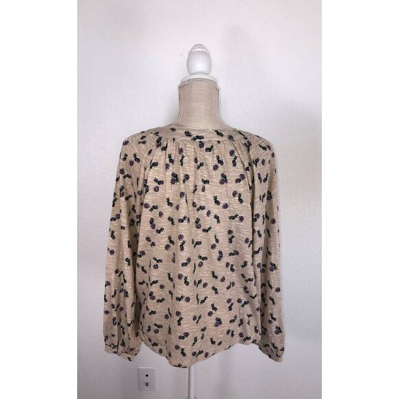 CHARTER CLUB  Floral Print Split-Neck  Blouse - L - Picture 4 of 5